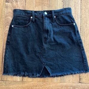 Black denim Jean skirt